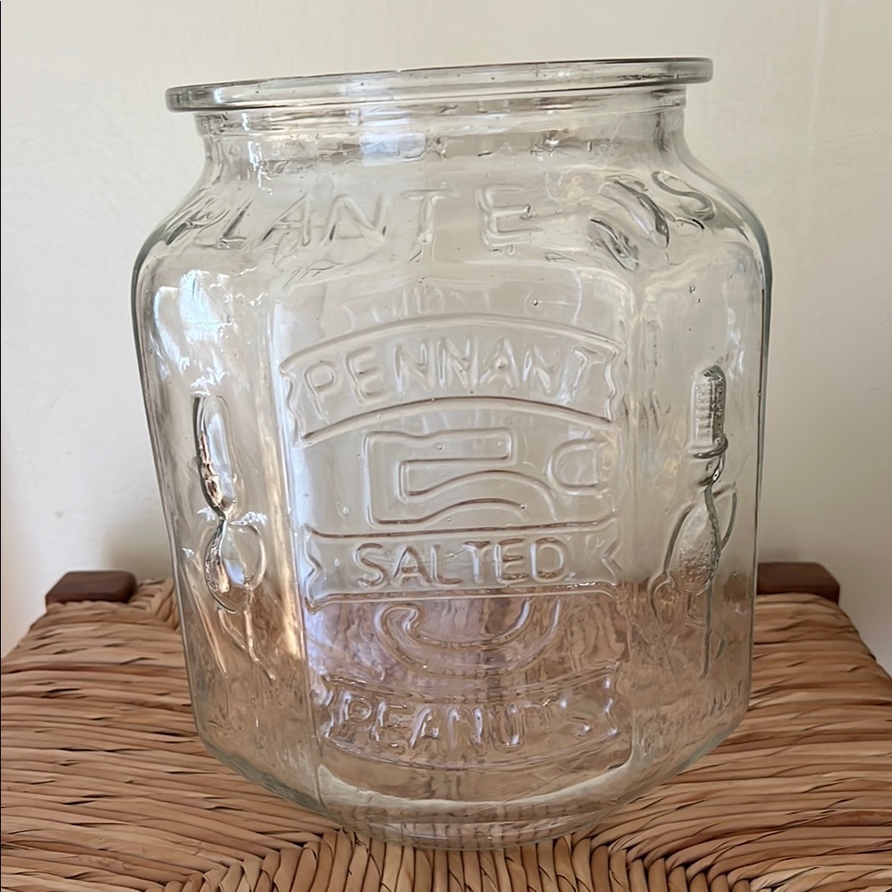 Vintage Glass Planter’s Peanut Jar